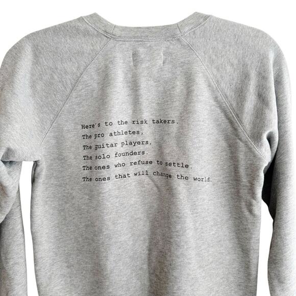 Everlane "Pando" Cotton Crewneck Sweatshirt Organic Cotton Grey Size XS - Picture 5 of 5